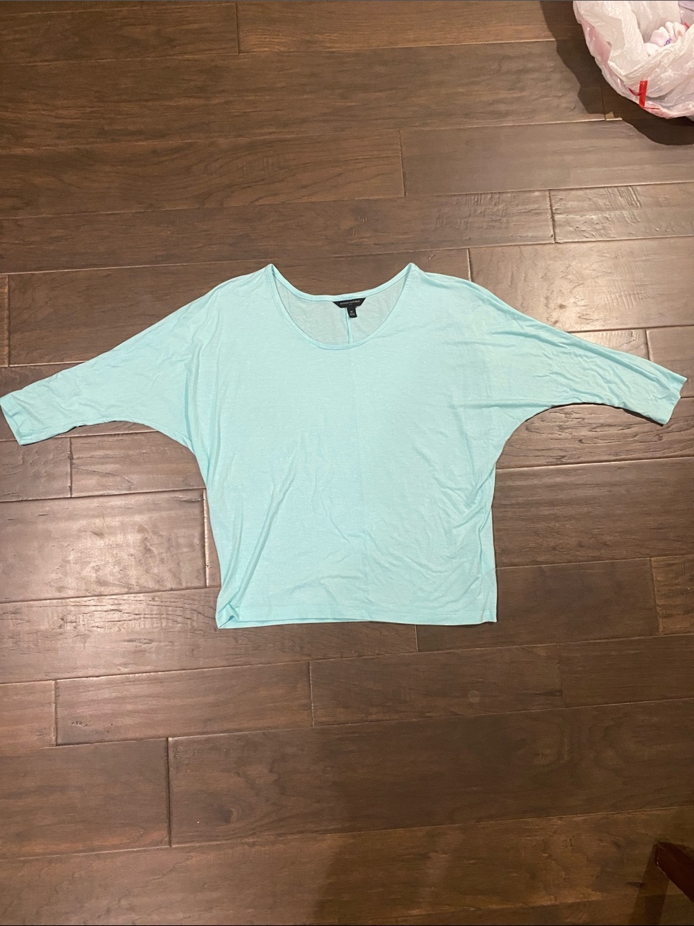 Banana Republic Light Aqua Relaxed Dolman Sleeve Tee